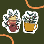 Coffee Cup Sticker Set