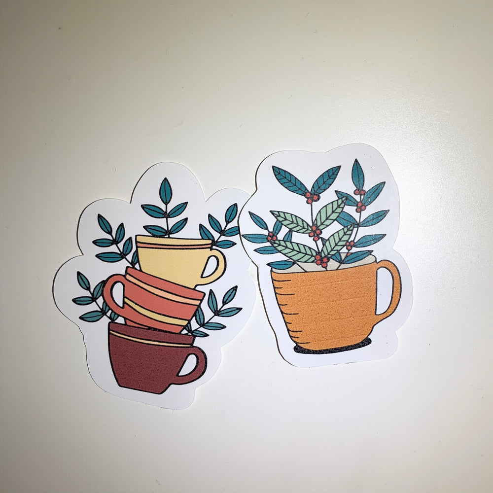 Coffee Cup Sticker Set